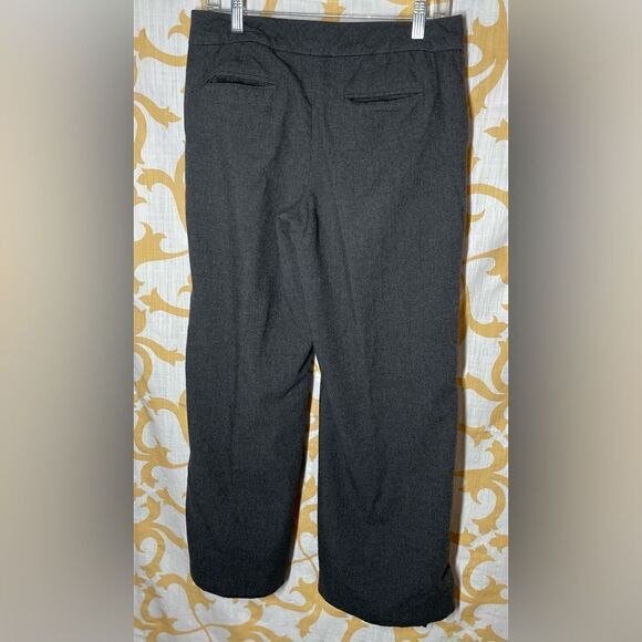 🔥❤️🔥 Isaac Mizrahi Charcoal Gray Wool Dress Slacks Straight Leg Women’s … - Picture 3 of 8